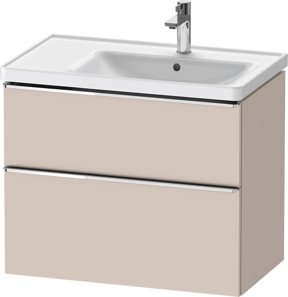 Duravit D-Neo Waschtischunterbau wandhängend, 784x625x452mm, 1 Auszug, 1 Schubkasten, mit Griff Chrom, DE4358010910000