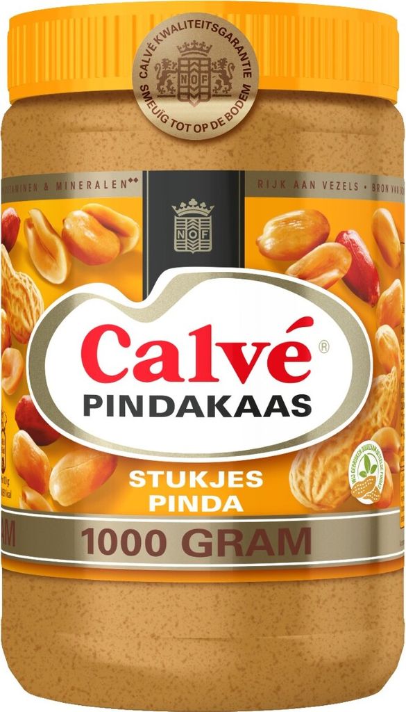 Calvé Erdnussbutter mit Nüssen Glas 1 Kilo Produktbild 