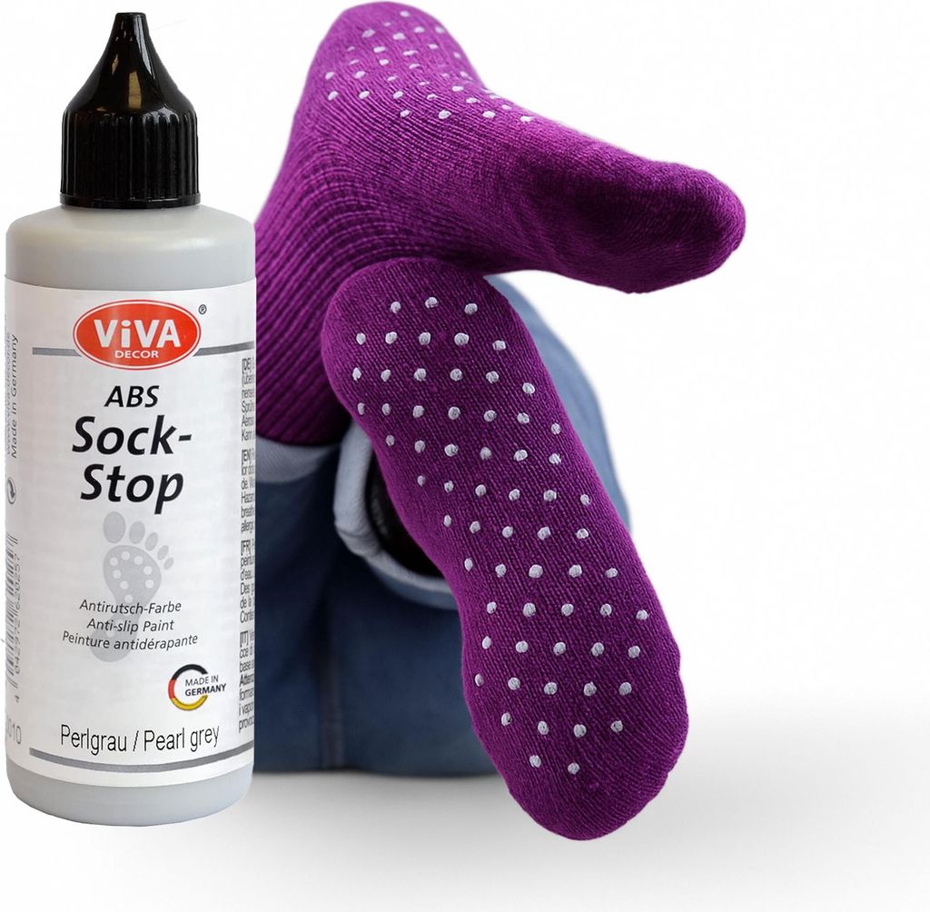 ViVA DECOR ABS Sock-Stop 82ml, Perlgrau Produktbild 