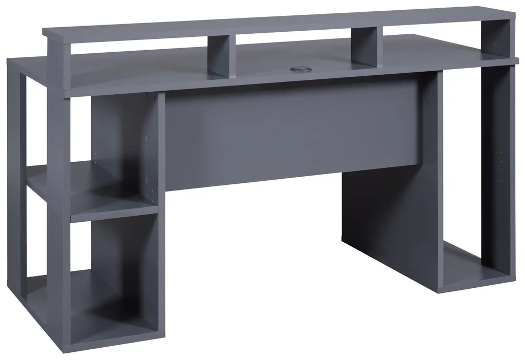 Bureau gaming MatchPoint gris pour organiser son setup PC - 5