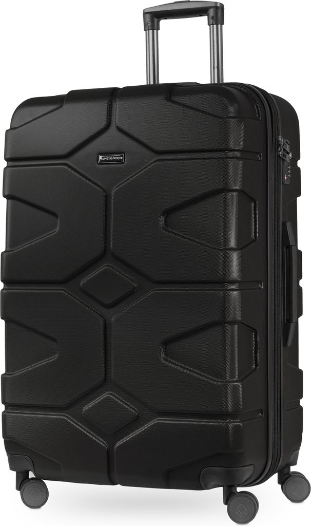 HAUPTSTADTKOFFER - X-Kölln - Hartschalen-Koffer Koffer Trolley Rollkoffer Reisekoffer, TSA, 76 cm, 120 Liter,Schwarz