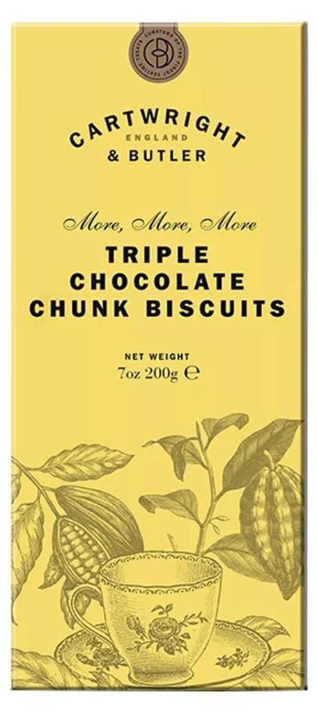 Triple Chocolate Chunk Biscuits, Gebäck mit dreierlei Produktbild 