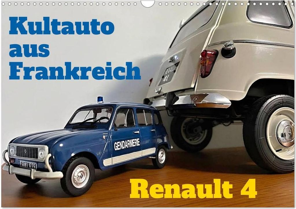 Kultauto aus Frankreich - Renault 4 (Wandkalender 2026 DIN A3 quer), CALVENDO Monatskalender