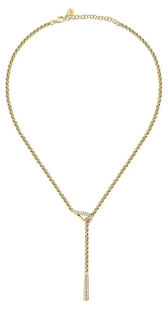 Collier flexible plaqué or cristaux scintillants Design SAYP20 luxe
