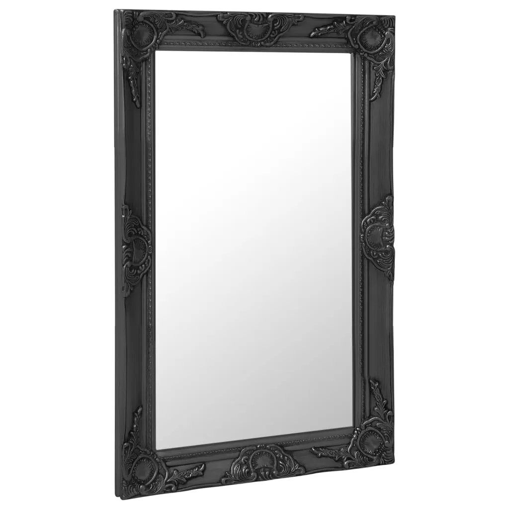 Specchio Parete Barocco Nero 50x80 vidaXL | Atmosfera Classica