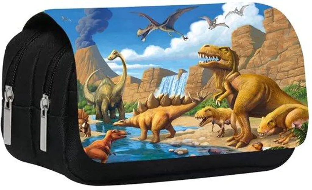 Organiseur scolaire dinosaure grande capacité à rangement multicouche