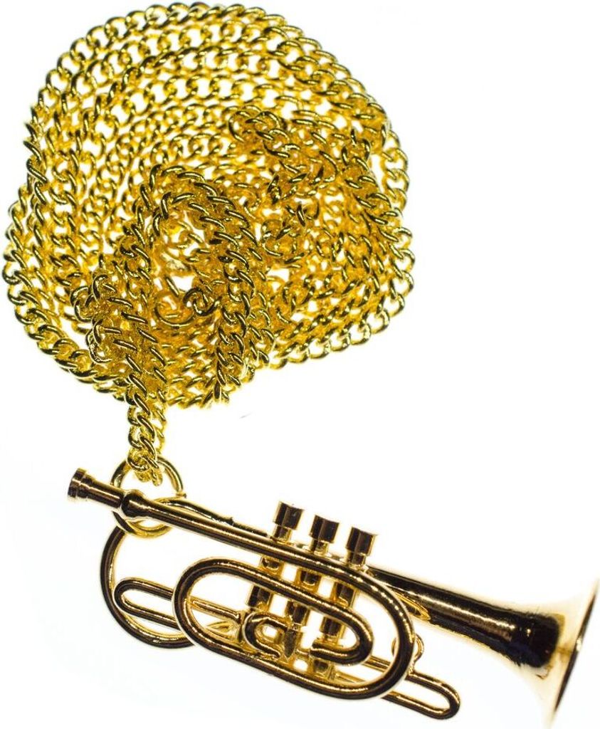 Kornett Kette Halskette 60cm Miniblings Horninstrument Blechblasinstrument Orchester
