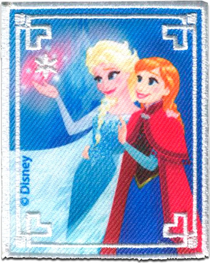 Disney Frozen Die Eiskönigin Elsa&Anna 1 - Aufnäher, Bügelbild, Aufbügler, Applikationen, Patches, Zum Aufbügeln, Größe: 6 x 7,4 cm
