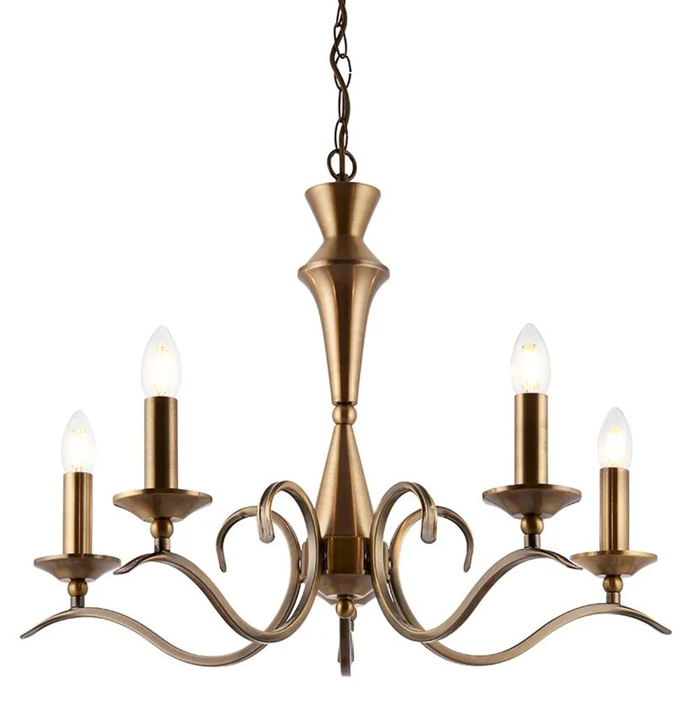 Suspension métal KORA finition laiton antique, format XL 108,5 cm