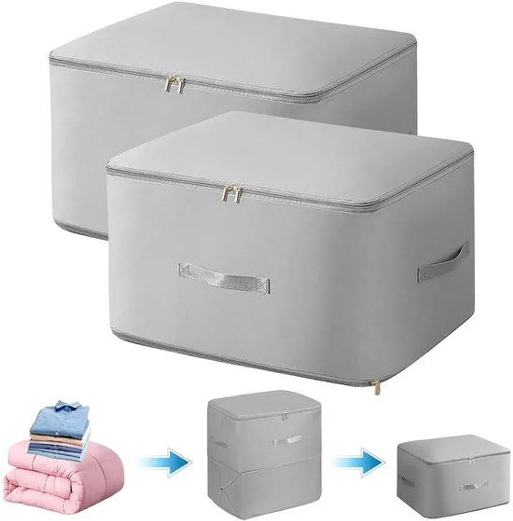 Housses de rangement sous vide pour valise - Lot de 2 organiseurs en nylon