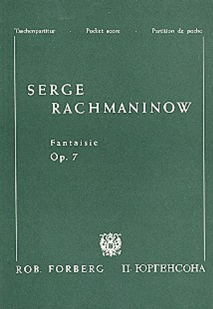 Fantaisie op.7 Fantasie für Orchester Studienpartitur