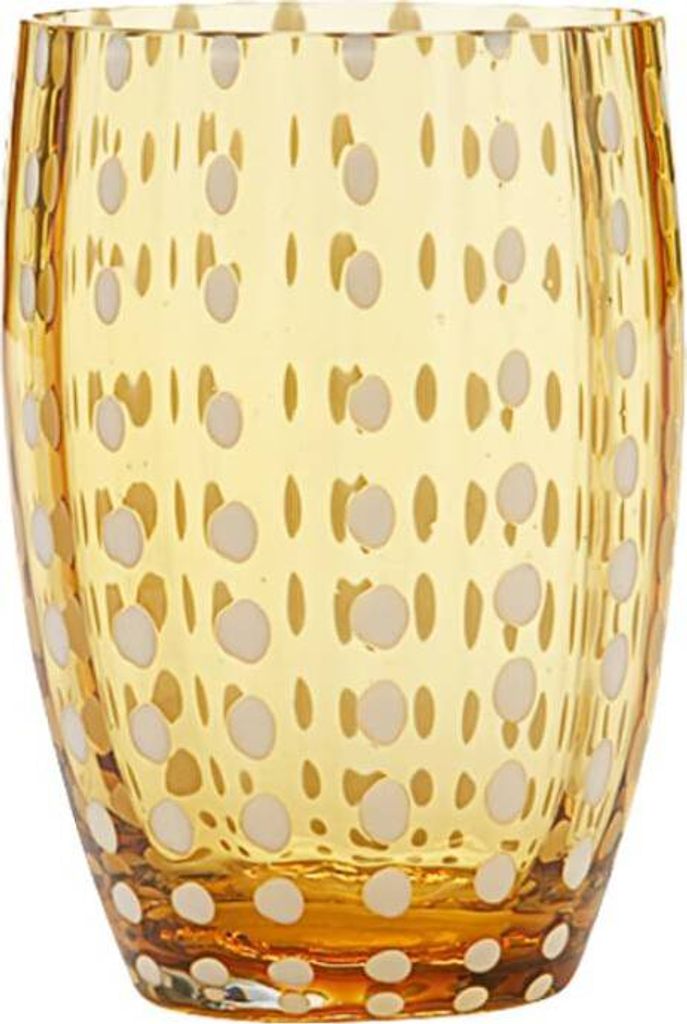 ZAFFERANO Perle Set 6 Gläser Tumbler Amber