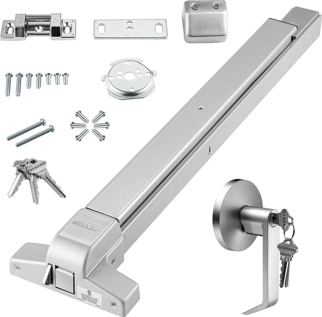 Dispositif Anti-Panique Acier Inox Réglable 1041mm Haute Résistance