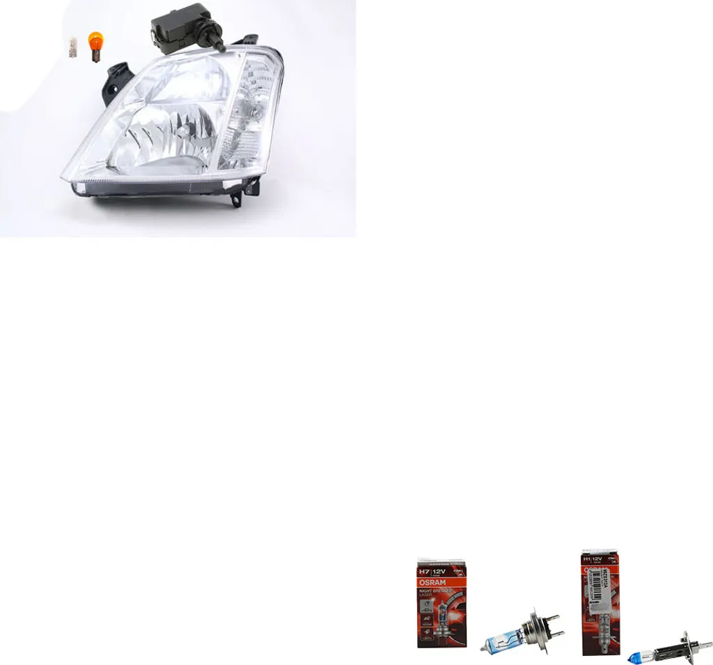 Performance Kit Opel Meriva A: Faro Johns + Osram Laser H7 Sinistro