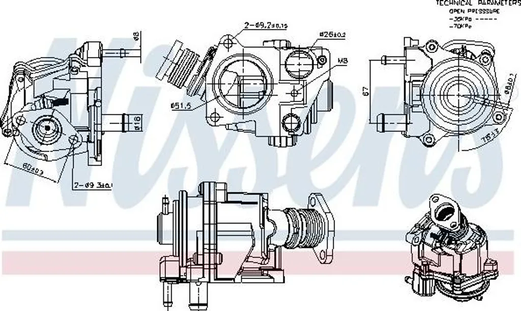 Vanne EGR NISSENS 98424 pour FIAT Ducato : Stop aux pertes de puissance