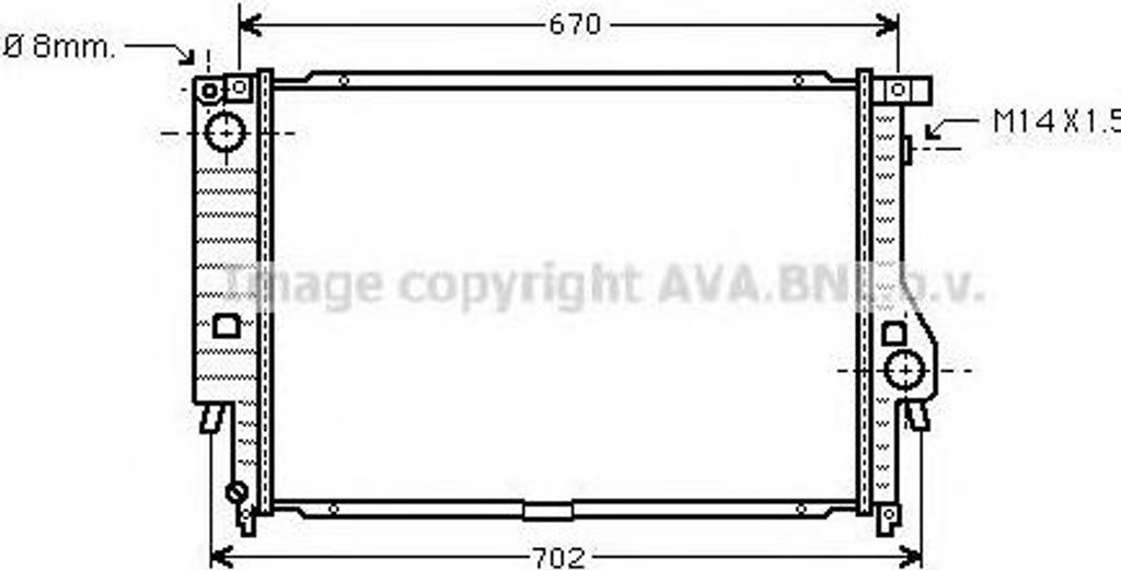 PRASCO BW2102 Kühler Wasserkühler Motorkühler für BMW 5 Limousine (E34) 7 (E32)