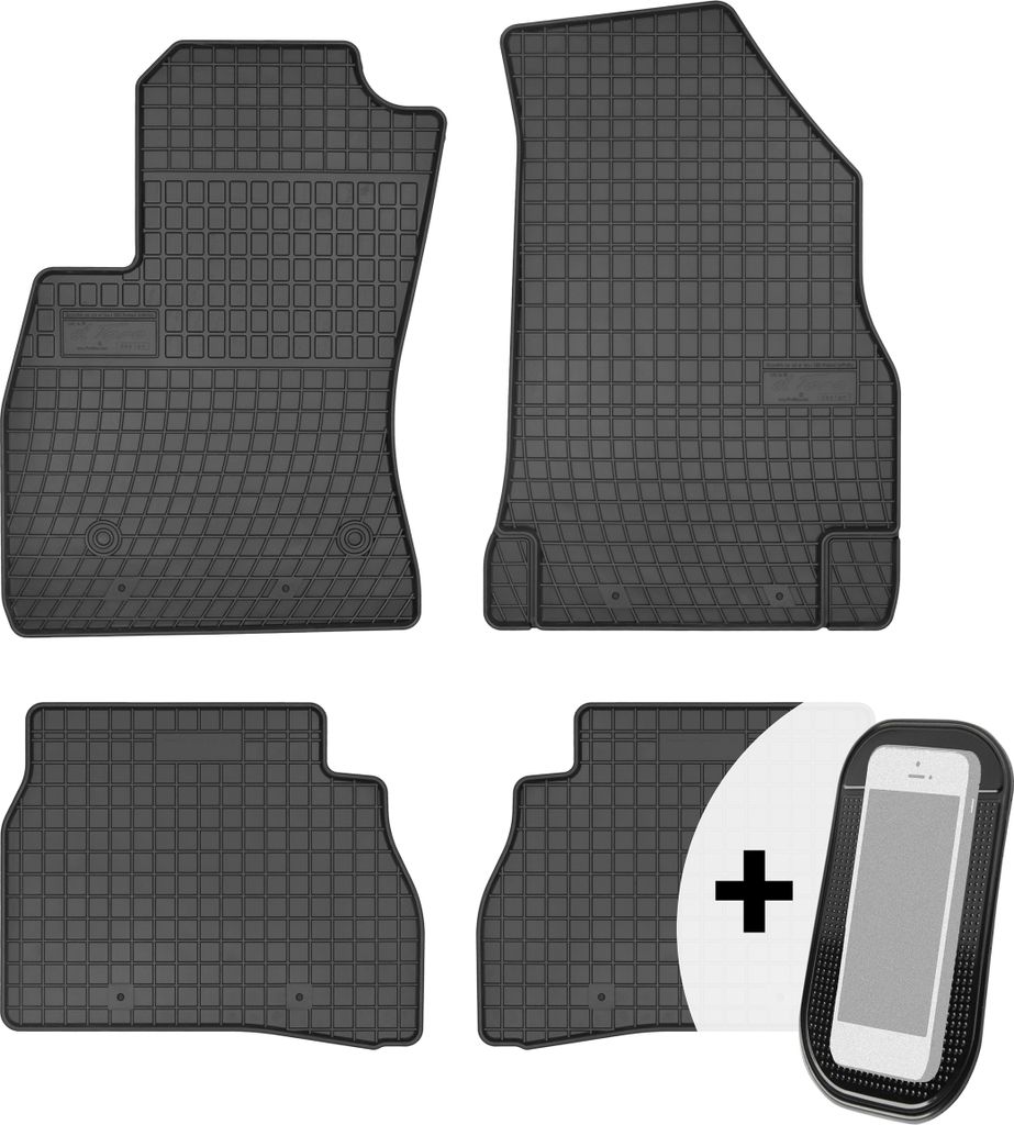 Gummimatten Auto Fußmatten Automatten Passgenau 4-teilig Set - passend für Fiat Doblo II Opel Combo D ab 2008