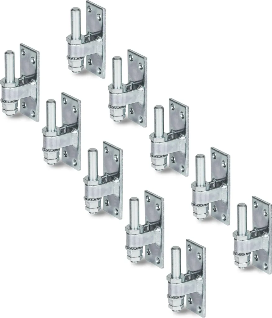 Alberts 858681 Gond à visser Ø13 mm réglable en acier zingué - lot de 10