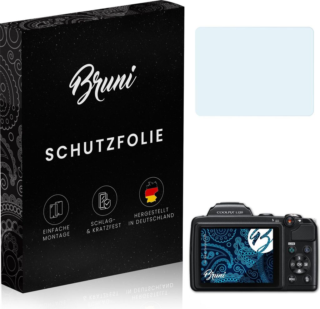 atFoliX 4054274680822, Transparent, Nikon, Coolpix L120, Klare Bildschirmschutzfolie, Kratzresistent, Glänzend