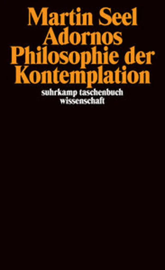 Livre de Philosophie Adornos Philosophie der Kontemplation - Broché
