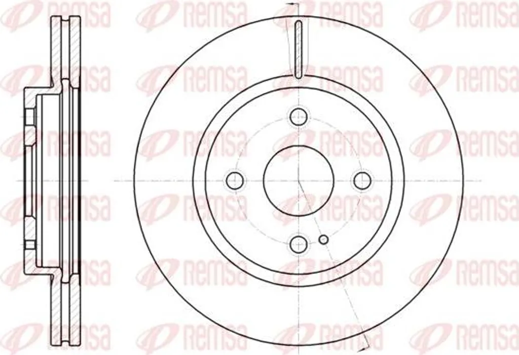 Disque de frein REMSA 61266.10 OE DF7133251 fini les vibrations au volant