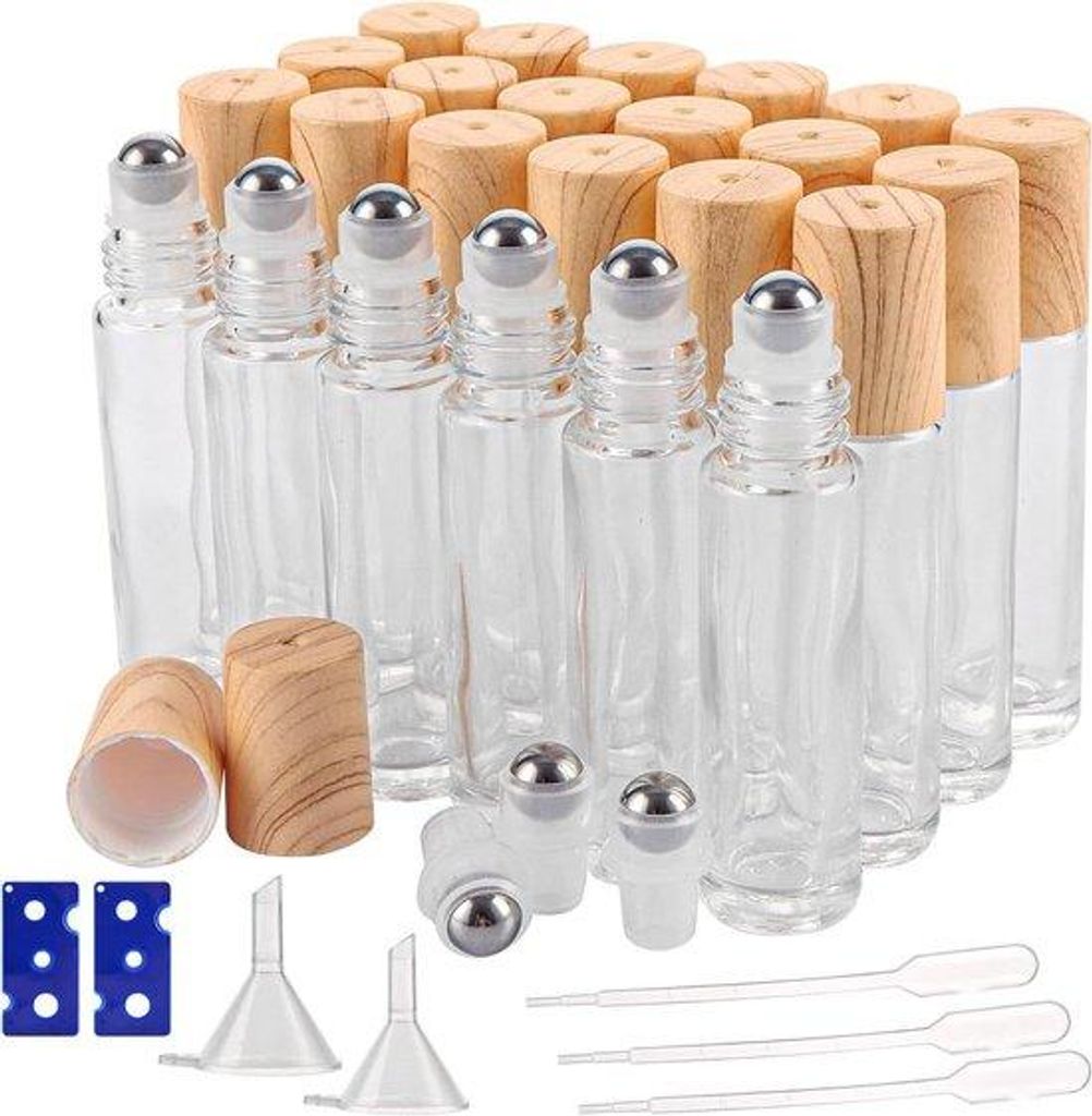 Allecto is removed, translation to German:Leges Roll-on Flaschen von 10 ml für ätherische Öle - Set von 24 Stück