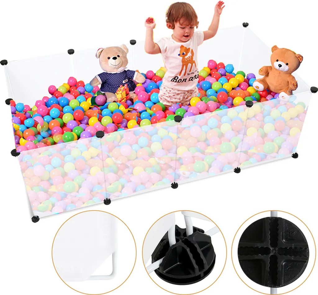 Recinto di Sicurezza Jopassy per Piccoli Animali | Playpen Bianco