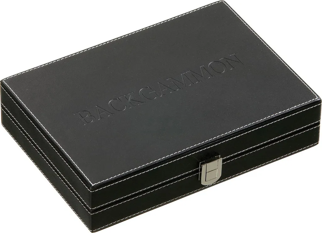 Coffret Backgammon Tinos Vert 23cm : Jeu Compact Sans Perte de Pièces - 4