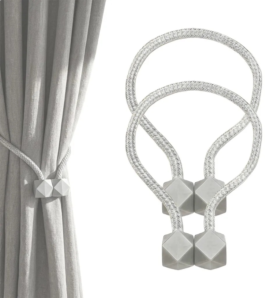 Attaches pour Rideaux de Chambre Grises : Embrasses pour Salon et Bureau