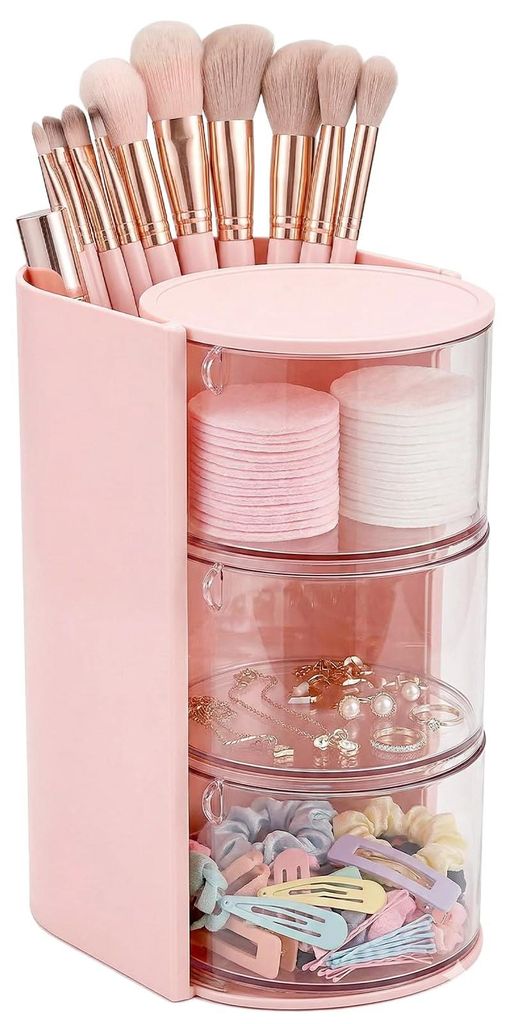 Drehbarer Make-up-Organizer, 3-stöckiger Produktbild 