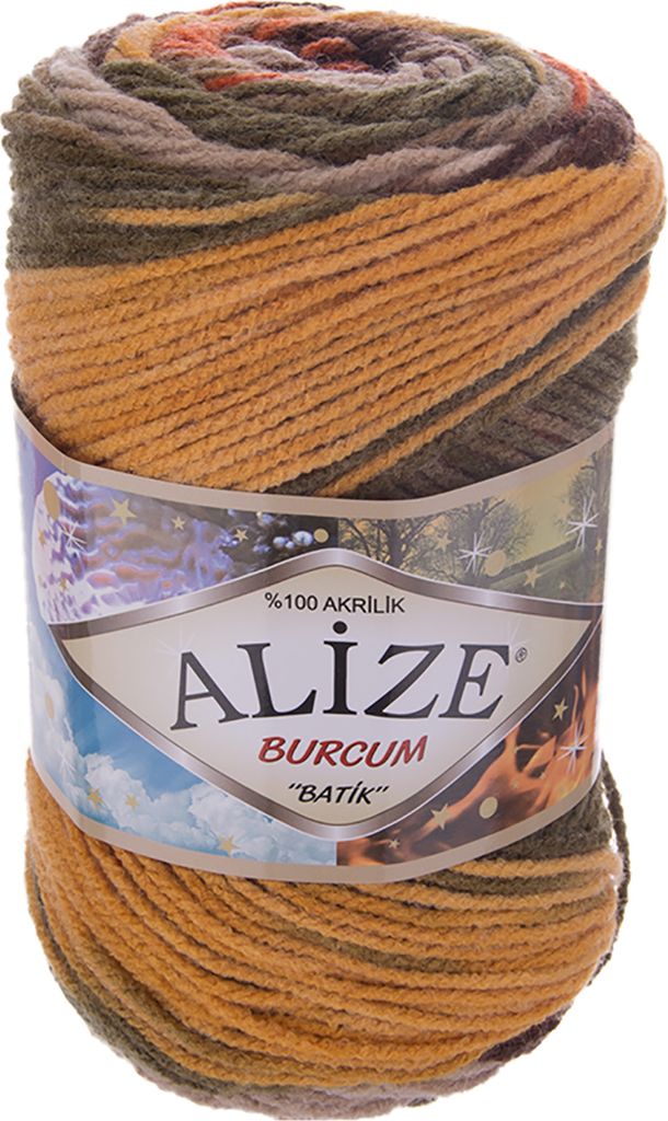 100g Strickgarn ALIZE BURCUM Batik Strickwolle Handstrickgarn, Farbe wählbar