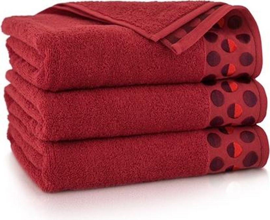 Handtuch - 100% Baumwolle - 450 g/m2 - 70x140 cm - Extra Saugfähig - Rot - hohe Grammatur - ZEN2