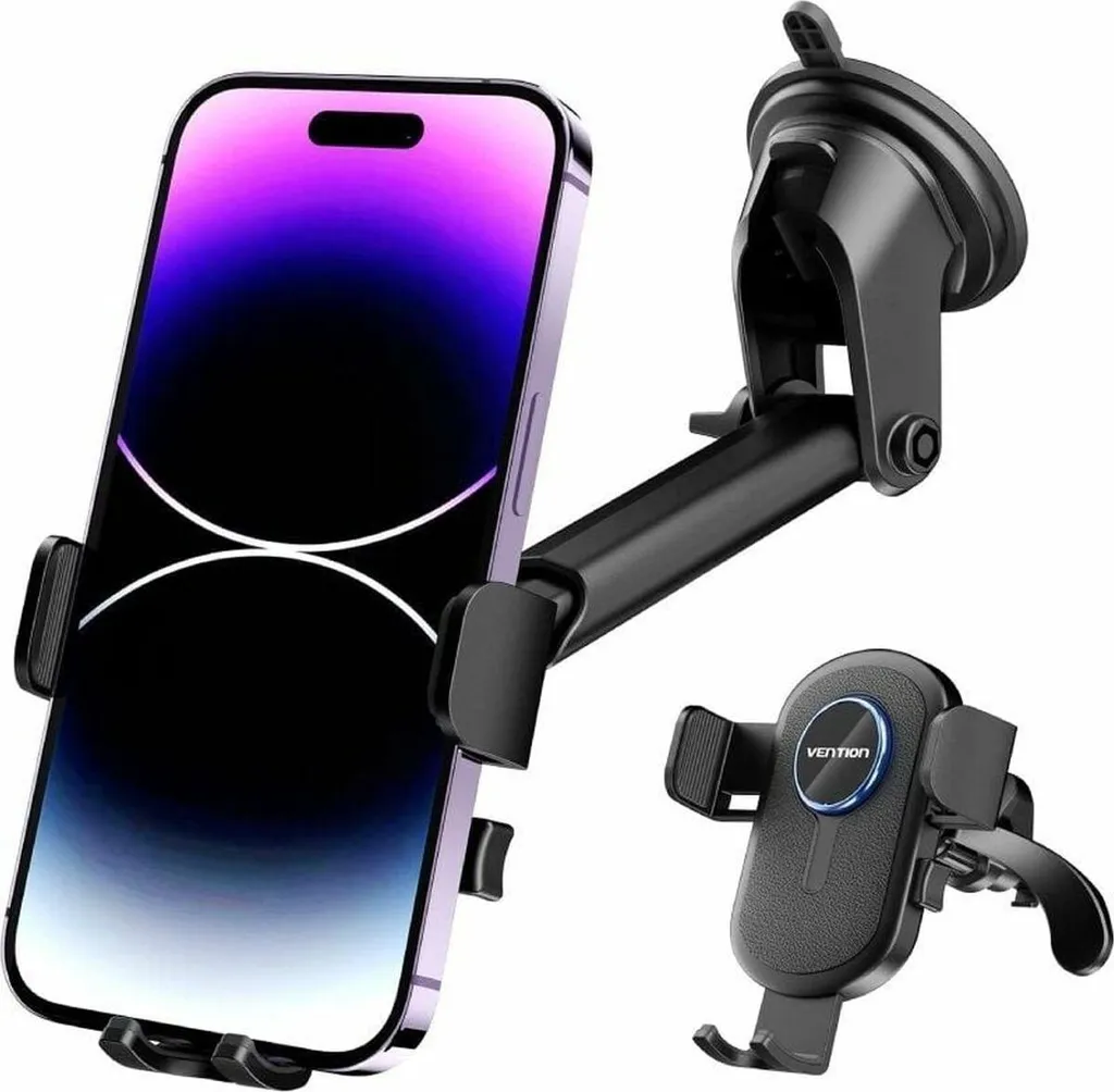 Support Smartphone Vention KCVB0 Noir - Support de Téléphone Stable