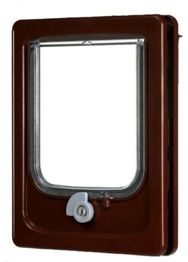Chatière 4 Positions ZOLUX Catwalk L20 x H25 cm pour Portes en Bois Marron