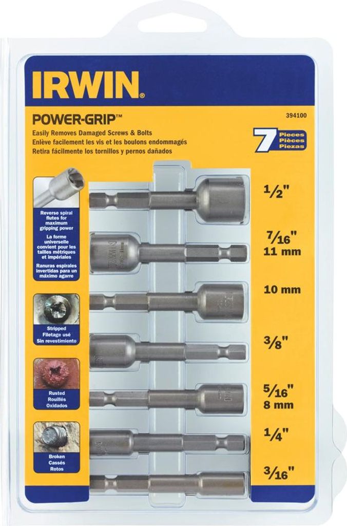 Irwin Stiftauszieherset 7Spt. 3/16" - 1/2"