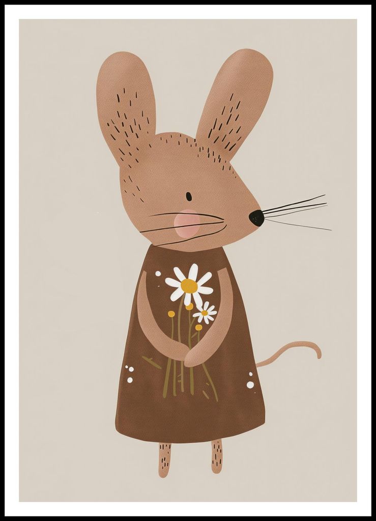 Plakat 70x100cm Muster für Kinder, Mädchen und Jungen - Myszol
