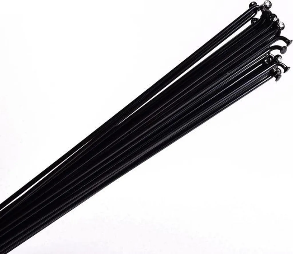 Rayon Alpina anti-corrosion 226 mm inox noir 2 mm pour roue voilée VTT