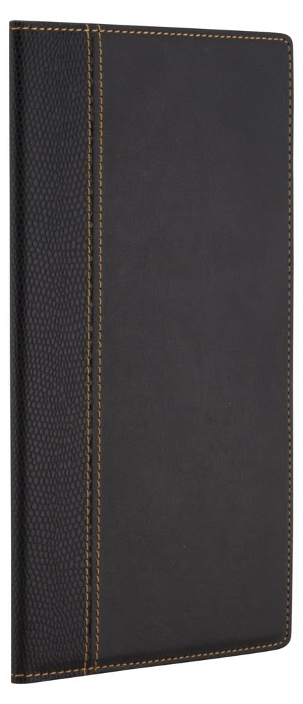 Rechnungsmappe mit Ecktaschen, Kunstleder, schwarz