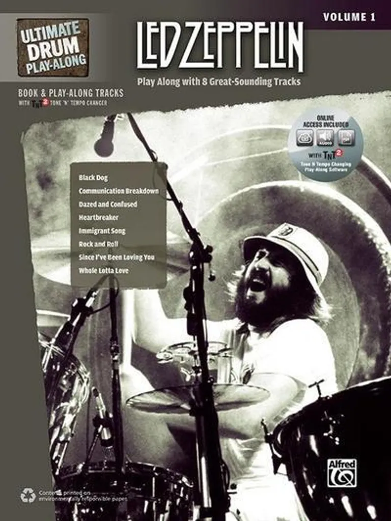 Pack Batterie Led Zeppelin : Partitions Authentiques et 2 CD Audio Inclus