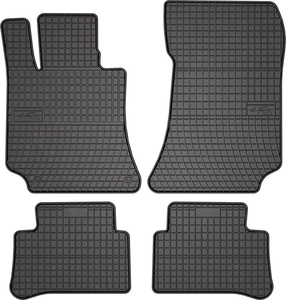 2009-2016 Mercedes Classe E W212 Tappetini in gomma nera 4 Immagine del prodotto 