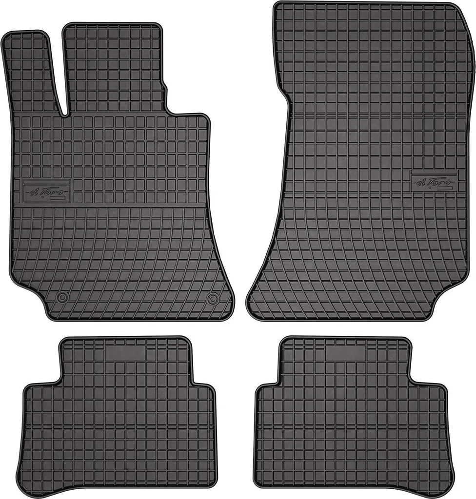 Tappetini Mercedes W212 09-16 Gomma Nera 4 Pezzi: Fit Perfetto Garantito