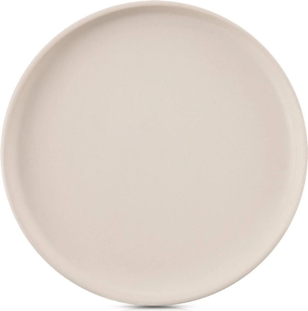 Keramik-Speiseteller, cremefarben, 26,5 cm, spülmaschinenfest