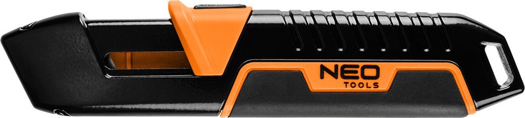 NEO TOOLS Nóż z ostrzem trapezowym, bezpieczny Zdjęcie produktu 