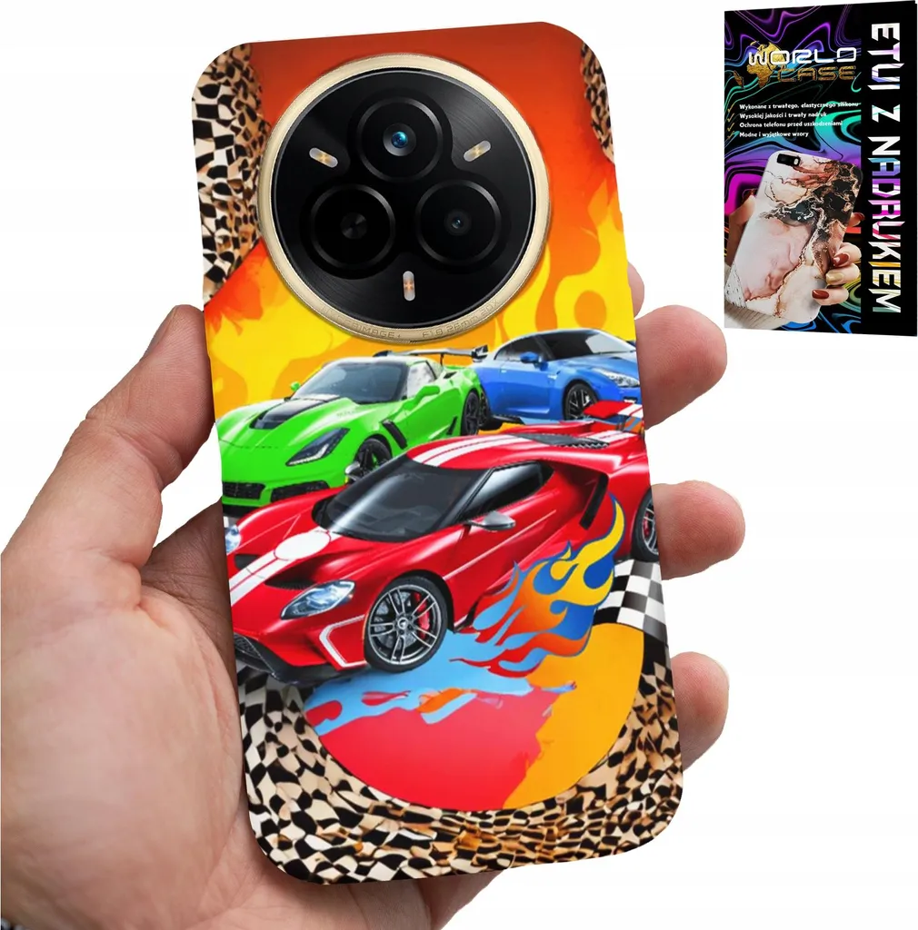 Custodia Bambini Realme 14 Pro+ 5G - Motivo Auto - Protezione Completa
