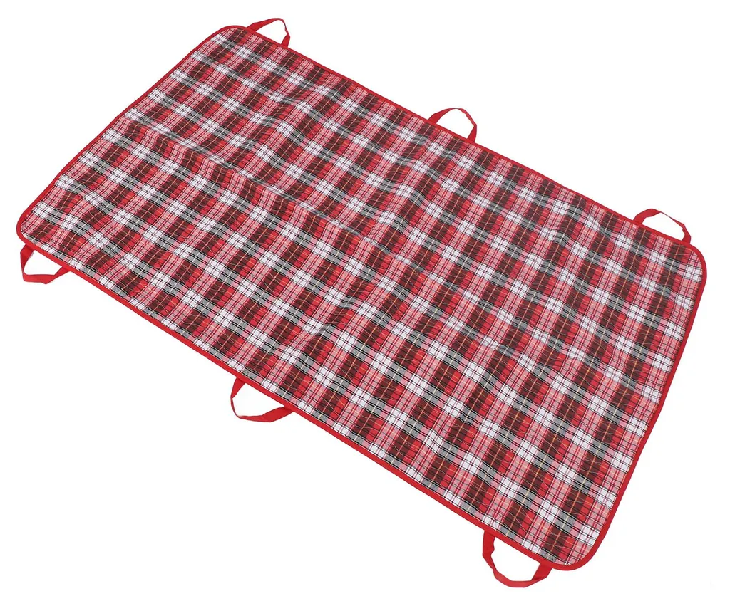 Alèse de transfert réutilisable rouge 90x150 cm avec poignées solides - 8
