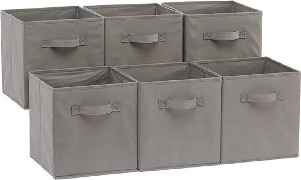 Boîte de rangement lavable 30x30 cm avec poignée renforcée et tissu durable