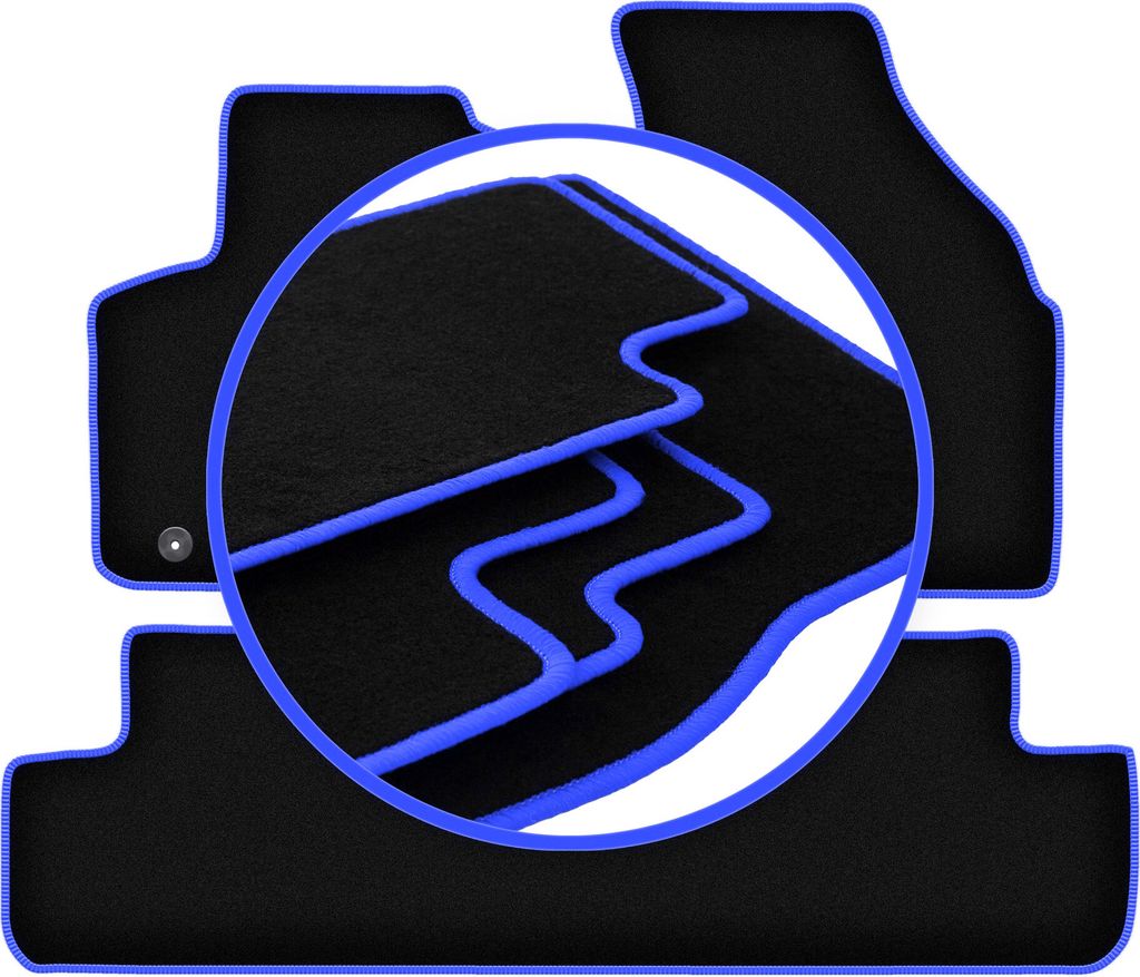 CARLUX-BLUE Autofußmatten für: Chevrolet Tacuma Minivan (2000-2011)
