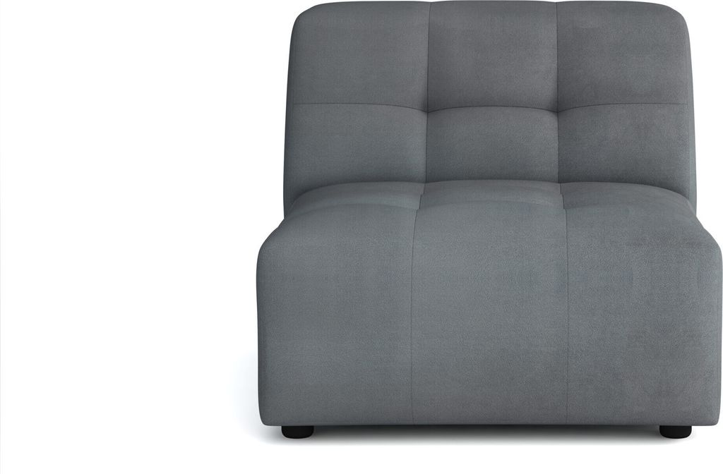 Kaiser Möbel Modul Sammlung Bergamo Stoff Megan und Bluvel Bluvel Grau 80 cm