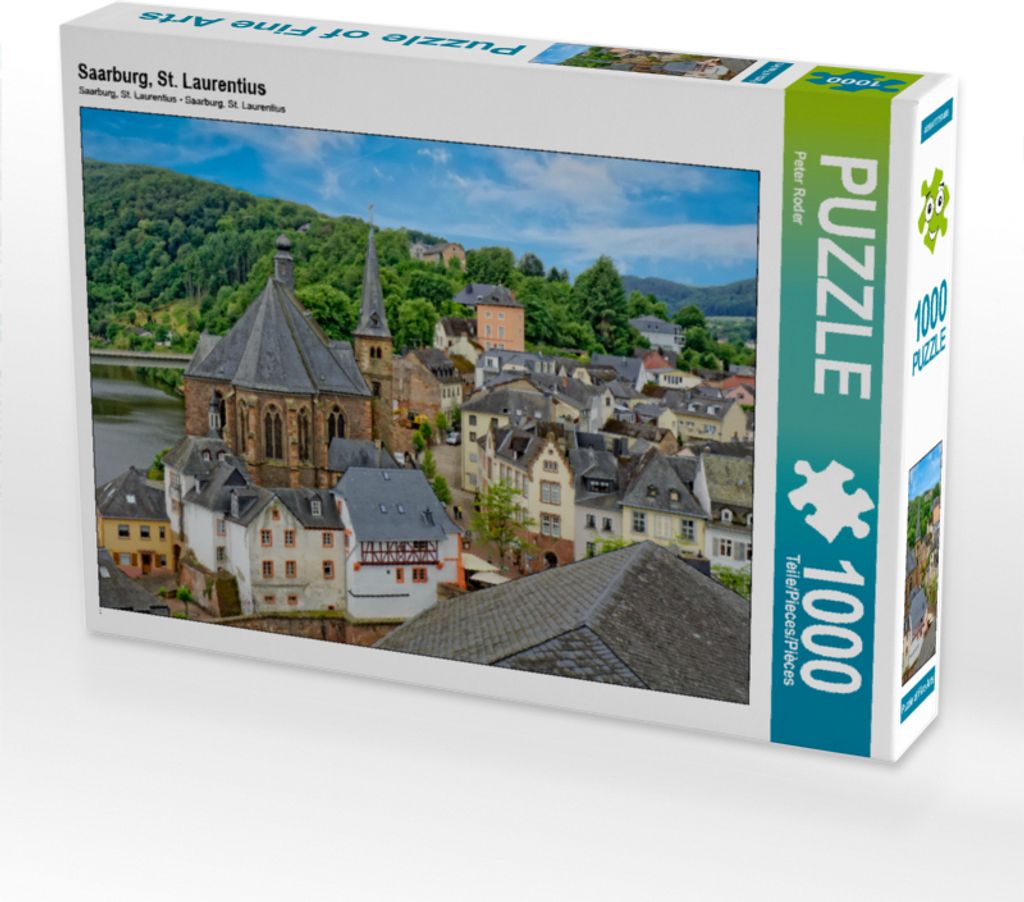 CALVENDO Puzzle Saarburg, St. Laurentius | 1000 Teile Lege-Größe 64x48cm Foto-Puzzle für glückliche Stunden