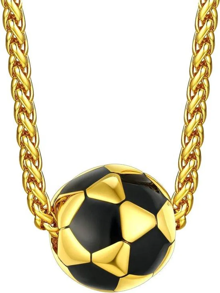 Collier de Fan de Sport en Acier - Cadeau Basket Football Rugby Homme